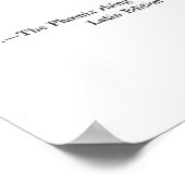 Der Phoenix, der aus seiner Asche aufsteigt Poster (Ecke)