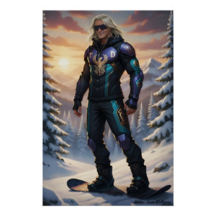 Der Phoenix Superheld: Winter Edition Poster
