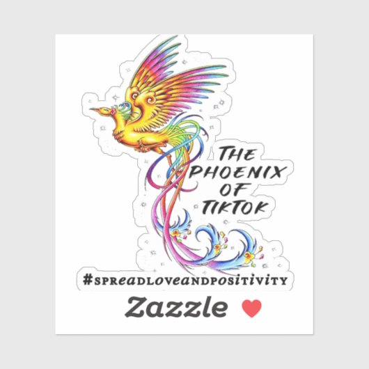 Der Phoenix von Tik Tok Vinyl Decal Aufkleber (Blatt)