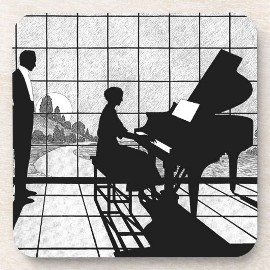 Der Pianist Getränkeuntersetzer (Vorderseite)