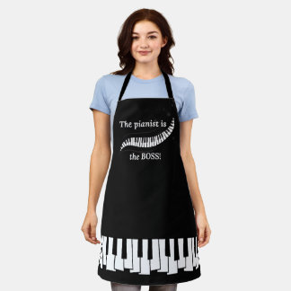Der Pianist ist der Chef Schürze
