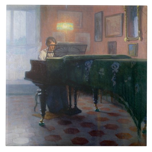 Der Pianist (Musikerin) Fliese (Vorderseite)
