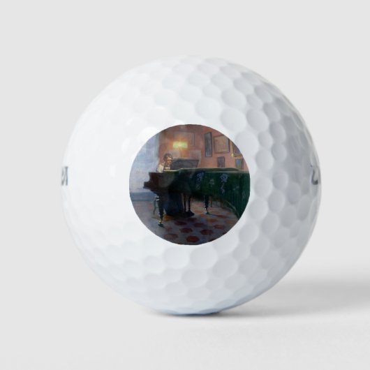 Der Pianist (Musikerin) Golfball (Vorderseite)