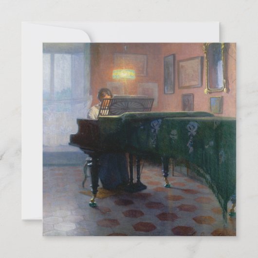 Der Pianist (Musikerin) Karte (Vorderseite)