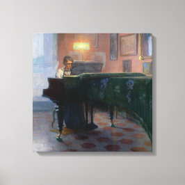 Der Pianist (Musikerin) Leinwanddruck