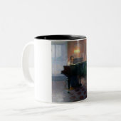 Der Pianist (Musikerin) Zweifarbige Tasse (Vorderseite Links)
