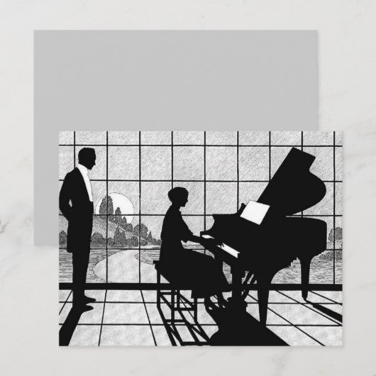Der Pianist Postkarte (Vorne/Hinten)