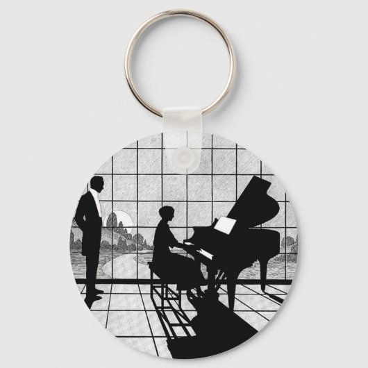 Der Pianist Schlüsselanhänger (Vorderseite)