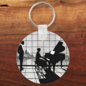 Der Pianist Schlüsselanhänger (Vorderseite)