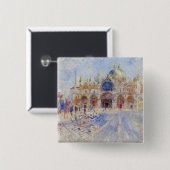 Der Piazza San Marco, Venedig, 1881 (Öl auf Button (Vorne & Hinten)