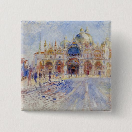 Der Piazza San Marco, Venedig, 1881 (Öl auf Button (Vorderseite)