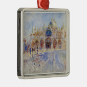 Der Piazza San Marco, Venedig, 1881 (Öl auf Silbernes Ornament (Rechts)