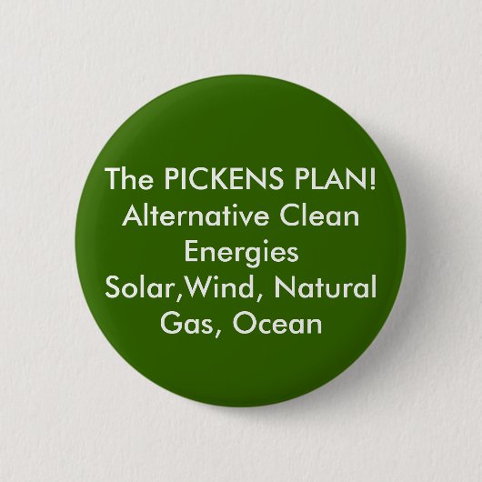 Der PICKENS PLAN! Alternatives sauberes Button (Vorderseite)