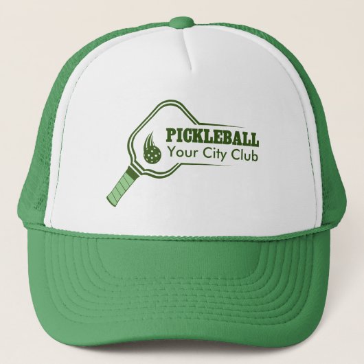 Der Pickleball Club Green Truckerkappe (Vorderseite)