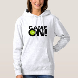 Der Pickleball der Frauen Hoodie: "SPIEL AN! " Hoodie