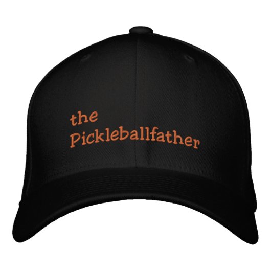 Der Pickleballvater Bestickte Baseballkappe (Vorderseite)