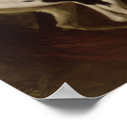 Der Piebaldhengst im Eisgruber-Stadion Poster (Ecke)