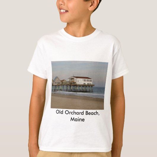 Der Pier am Strand von Old Orchard, Maine T-Shirt (Vorderseite)