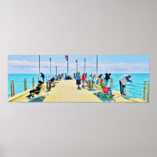 Der Pier in Forte dei Marmi, Italien Poster Print (Vorne)