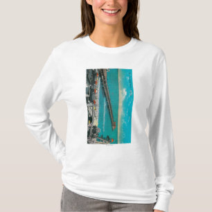 Der Pier und der Strand und das Long Beach T-Shirt
