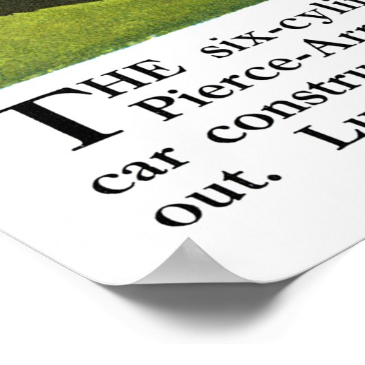 Der Pierce Arrow Poster (Ecke)