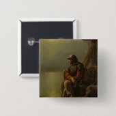 Der Pilot behält Uhr, 1851 Button (Vorne & Hinten)