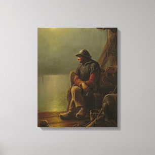 Der Pilot behält Uhr, 1851 Leinwanddruck