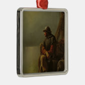 Der Pilot behält Uhr, 1851 Silbernes Ornament (Rechts)