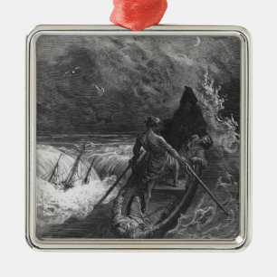 Der Pilot fällt in Ohnmacht Silbernes Ornament