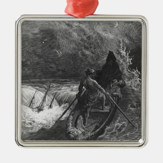 Der Pilot fällt in Ohnmacht Silbernes Ornament (Vorne)