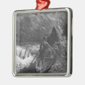 Der Pilot fällt in Ohnmacht Silbernes Ornament (Links)