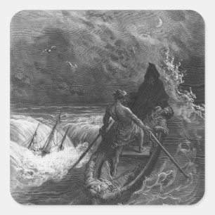 Der Pilot leidet Quadratischer Aufkleber