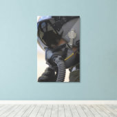 Der Pilot sitzt in seinem A-10-Thunderblitz II Leinwanddruck (Insitu (Holzboden))