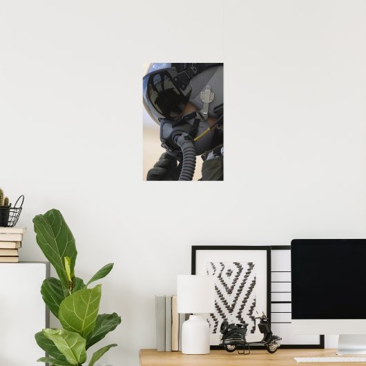 Der Pilot sitzt in seinem A-10-Thunderblitz II Poster (Heimbüro)