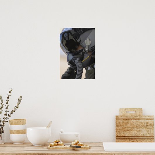 Der Pilot sitzt in seinem A-10-Thunderblitz II Poster (Küche)