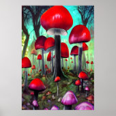 Der Pilzwald | AI Art Poster (Vorne)