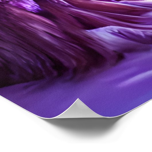 Der Pilzwald im Winter | AI Art Poster (Ecke)