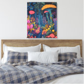 Der Pilzwald ist zauberhaft Leinwanddruck (Insitu (Schlafzimmer))