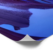 Der Pilzwald, Nacht, Mond, Schnee | Art der AI Poster (Ecke)