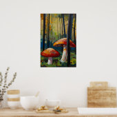 Der Pilzwald Poster (Küche)