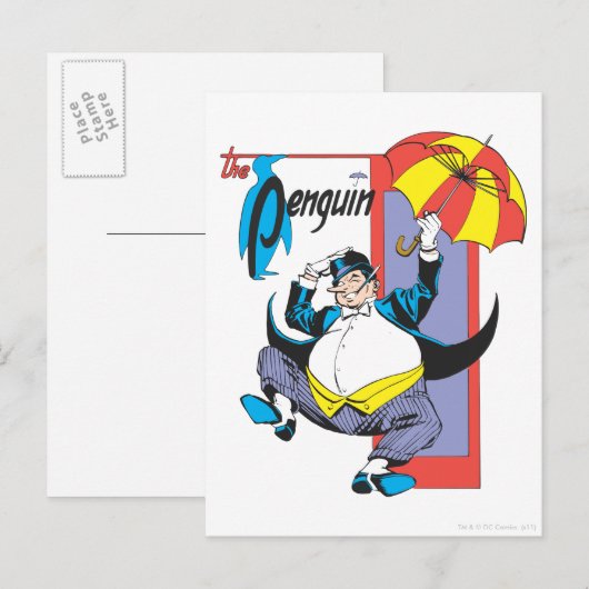 Der Pinguin 2 Postkarte (Vorne/Hinten)