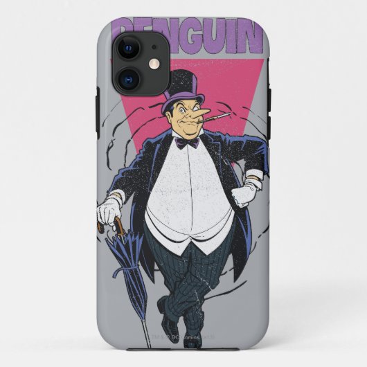 Der Pinguin - bedrückte Grafik Case-Mate iPhone Hülle (Rückseite)