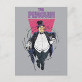 Der Pinguin - bedrückte Grafik Postkarte (Vorderseite)