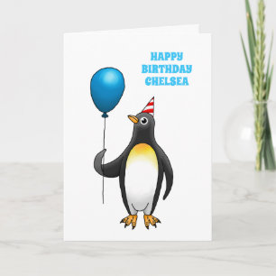 Der Pinguin des phantastischen Party Karte