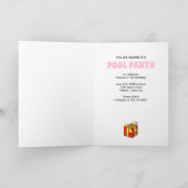 Der Pinguin lädt Sie zu einem Party ein Einladung (Innenseite)