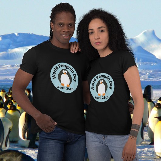 Der Pinguin-Weltpinguin-Tag gerettet T-Shirt
