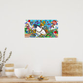 Der Pinguin wollte fliegen. Poster (Küche)