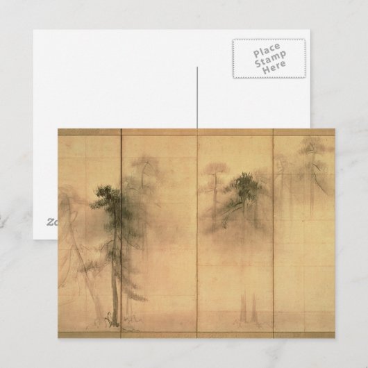 Der Pinienwald Postkarte (Vorne/Hinten)