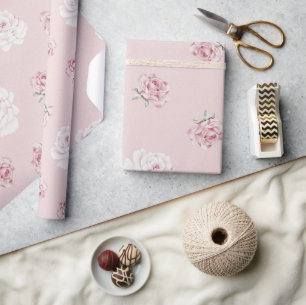 DER PINK ROSE GARDEN GESCHENKPAPIER