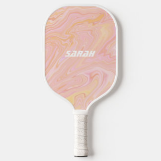 Der Pink Tangerine Retro-Pickleball-Schläger Pickleball Schläger